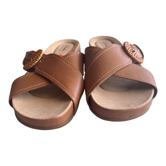 Clarks‎ Collection Reileigh Bay Woman's Sandals Cinnamont Leathear Size 11 - Picture 2 of 8
